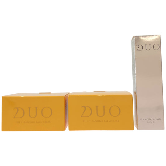 Z000 デュオ ザ クレンジングバーム クリアEX 90g 2本 & ザ 薬用美白リンクルセラム 30mL 1本 計3本セット　ラスト1点！