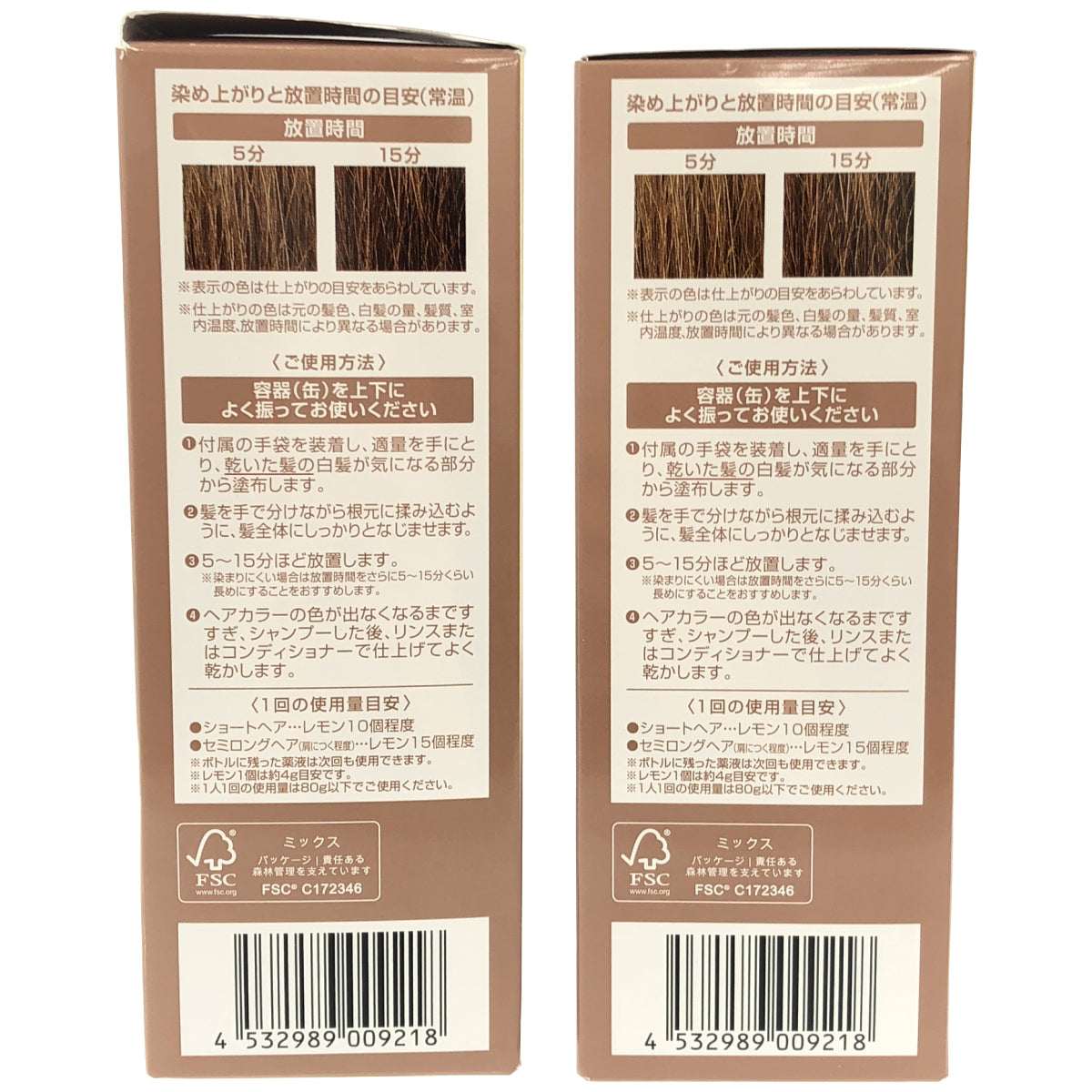 Z000 ヘアボーテ エクラ ボタニカル エアカラーフォーム EX ライトブラウン 80g 2点セット　ラスト1点！