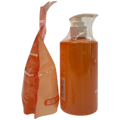 Z000 爽快柑 アムス薬用シャンプー3 500mL & つめかえ用 500mL 計2個セット　ラスト1点！