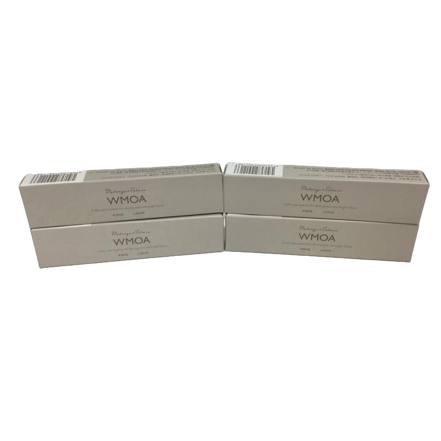 C498 K ★WMOA マツゲ★DX ウモア まつ毛美容液 美カール 美まつ毛ケア BASE 2mL LASH 3.3mL 4本セット O