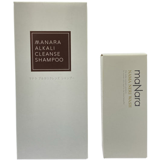 Z000 マナラ アルカリクレンズ シャンプー 350mL & 生練り洗顔 60g 2個セット