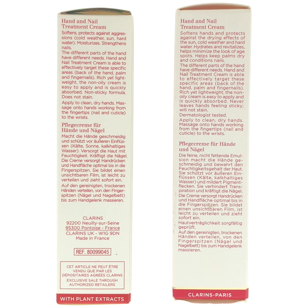 Z000 CLARINS ハンド/ネイル トリートメント クリーム 30mL 2個セット　ラスト1点！