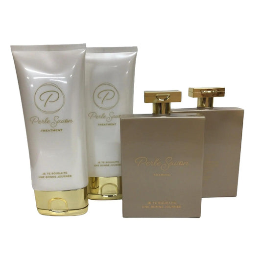 C540 【訳あり特価】 ペルルセボン シャンプー 180ml 2本 ＆ トリートメント 180ml 2本 計4本セット