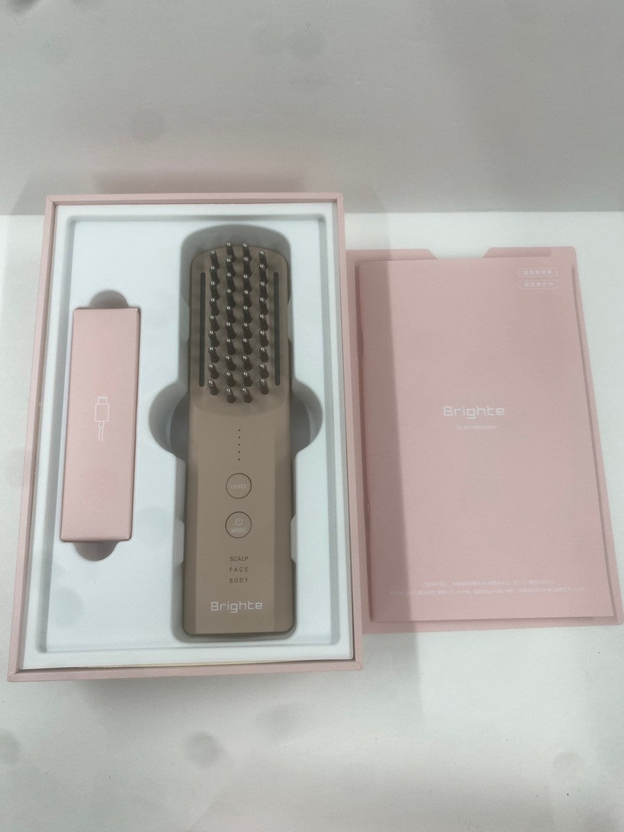 CK50 D ブライト ブラシ型美顔器(ピンク) Brighte ELEKI BRUSH+ (ブライト エレキブラシプラス) BRT-FSB180PK