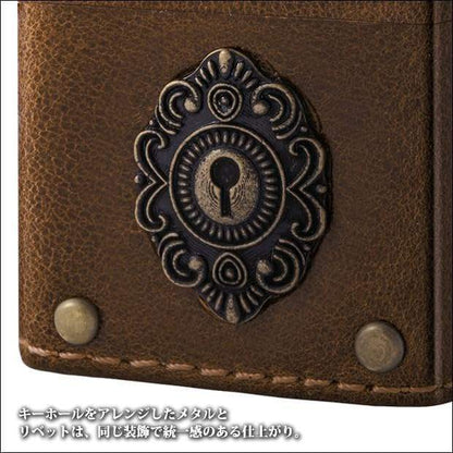 ZIPPO ジッポー ライター 革巻キーホール BN 2-50a ヌメ革 吟スリレザー 鍵穴 茶色ブラウン アンティーク クラッシック おしゃれ 80071