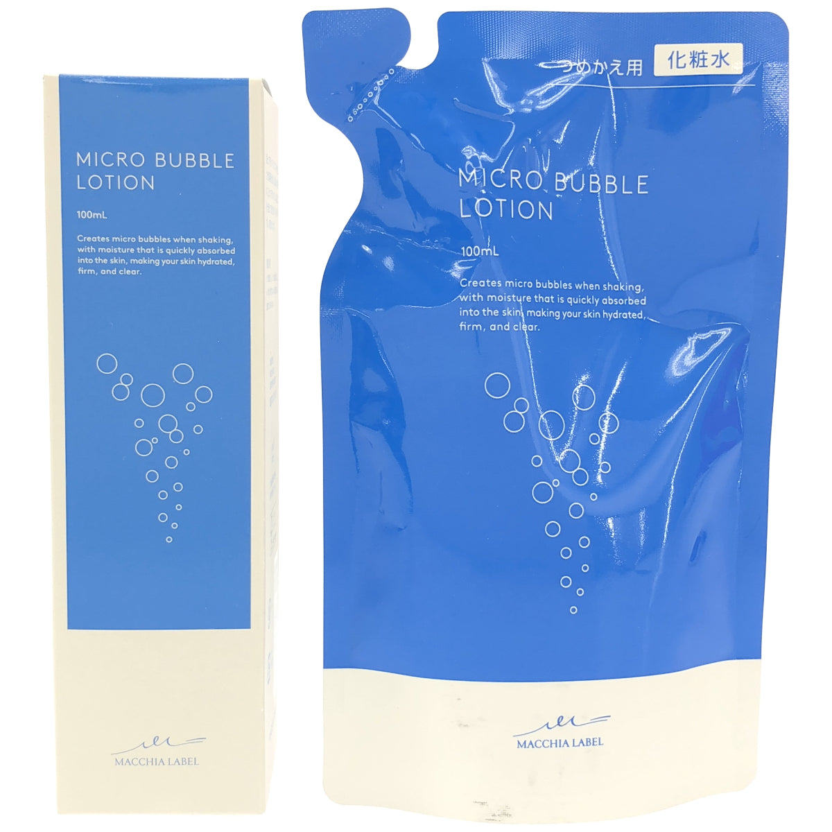 Z000 マキアレイベル 薬用マイクロバブルローション 100mL & つめかえ用 100mL 計2個セット　ラスト1点！
