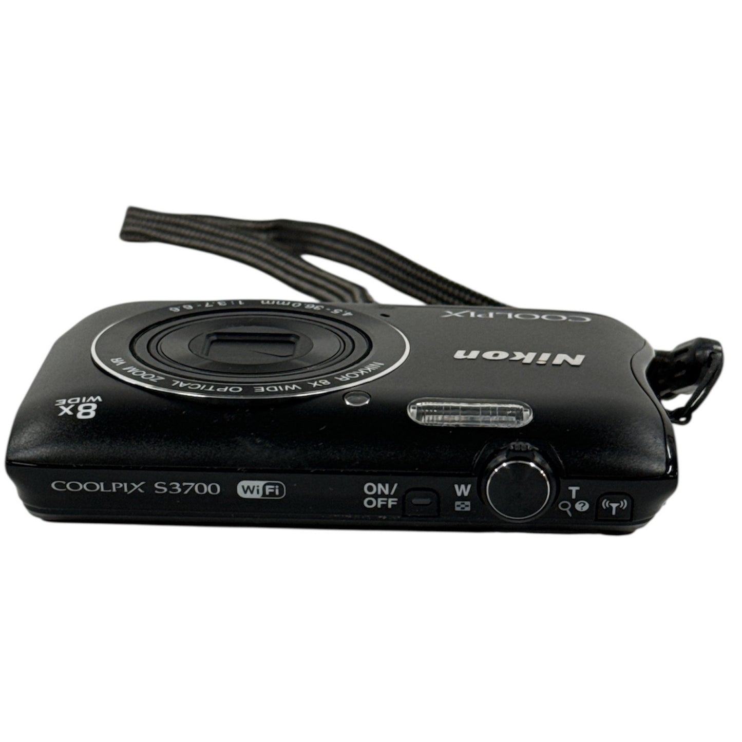 CH17 ニコン Nikon COOLPIX S3700 デジカメ ブラック 稼働品 光学8倍ズーム 2005万画素