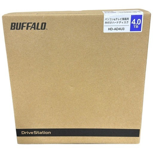 D BUFFALO バッファロー HD-AD4U3 外付けハードディスク ＜ パソコン&テレビ録画用 ＞ 4.0TB