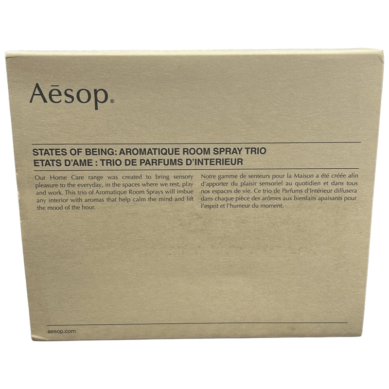 C88A イソップ Aesop ステイト オブ ビーイング アロマティック ルームスプレー トリオ 50ml×2