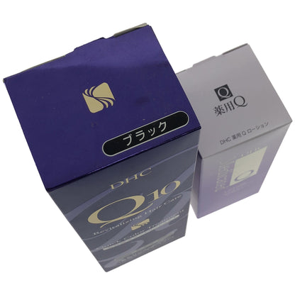 Z000 DHC 薬用 Q ローション 160mL & Q10 クイックカラートリートメント ブラック 235g 計2本セット　ラスト1点！