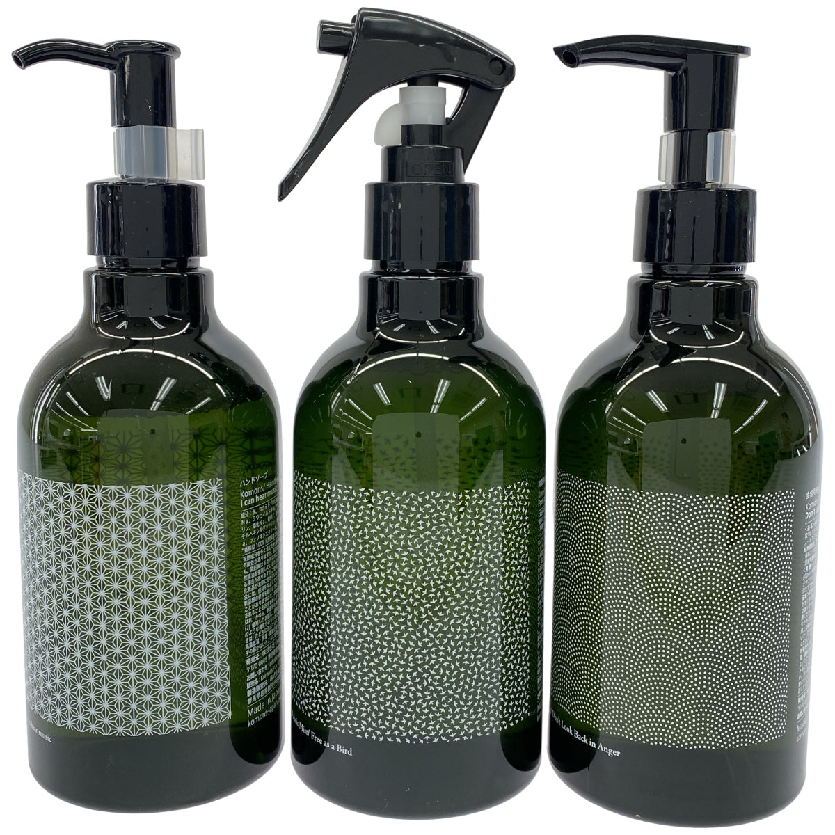 Z000 Komons ハンドソープ 280ml & 除菌消臭ミスト 300ml & 食器用洗剤 300ml 3本セット　ラスト1点！