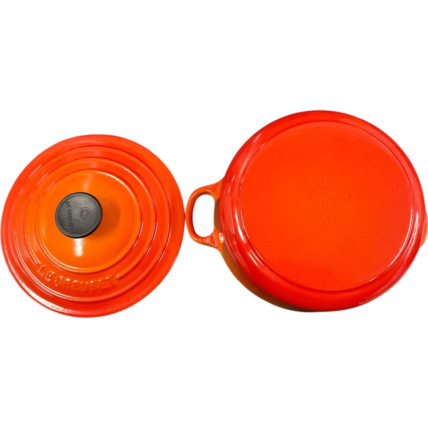 LE CREUSET ル・クルーゼ ココットロンド 18cm オレンジ 鋳物ホーロー鍋