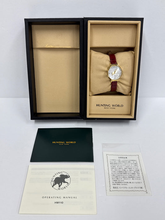 D HUNTING WORLD WATCH ハンティングワールド 腕時計 HW110 世界限定950本 シェル クオーツ 稼働品