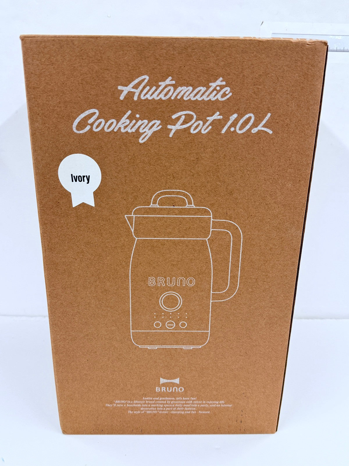BRUNO オートクックポット 1.0L アイボリー スープメーカー