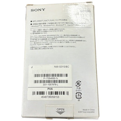 CW04 SONY ウォークマン Sシリーズ 16GB NW-S315 BC ブラック
