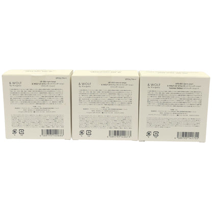 Z000 & WOLF UVセラムリキッドファンデーション UFS-001 17g& UF-002 & UF-003 12.5g 3個セット