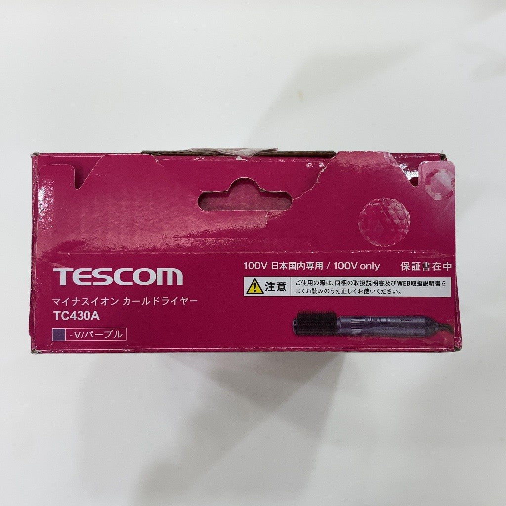C9B8 D テスコム　カールドライヤー ドライヤー コンパクト  ロールブラシ TC430A-V/E