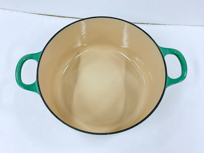 LE CREUSET ル・クルーゼ ココットロンド 両手鍋 22cm ライトグリーン 廃盤色