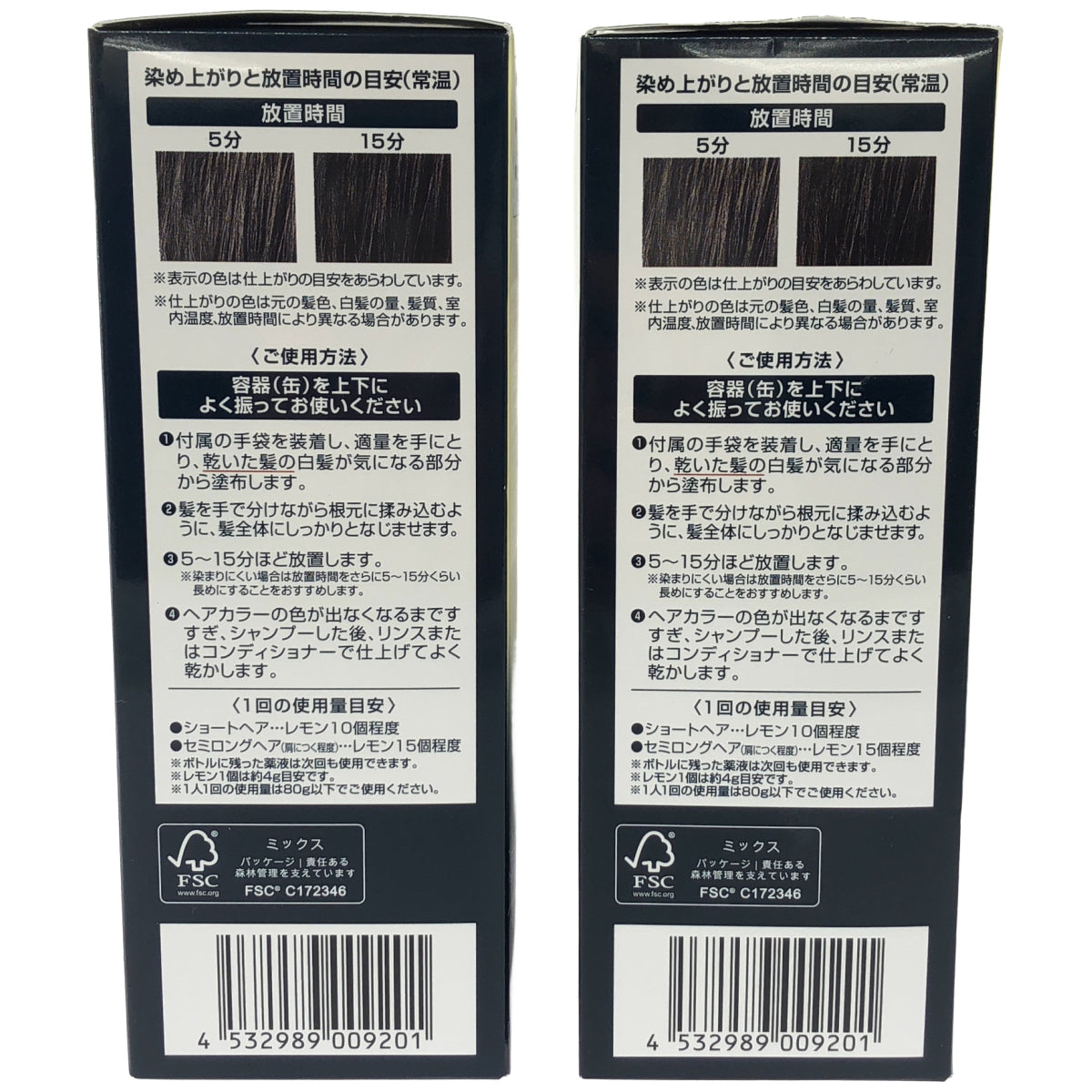 Z000 ヘアボーテ エクラ ボタニカル エアカラーフォーム EX ナチュラルブラック 80g 計2本セット　ラスト1点！