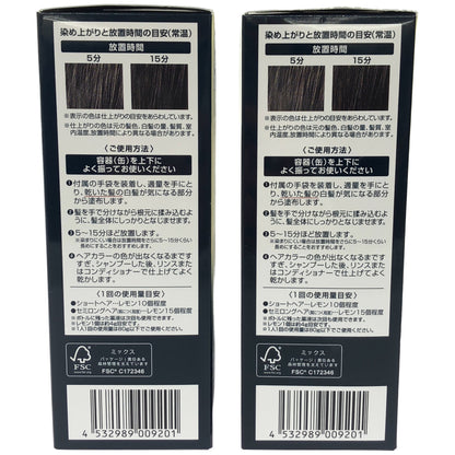 Z000 ヘアボーテ エクラ ボタニカル エアカラーフォーム EX ナチュラルブラック 80g 計2本セット　ラスト1点！