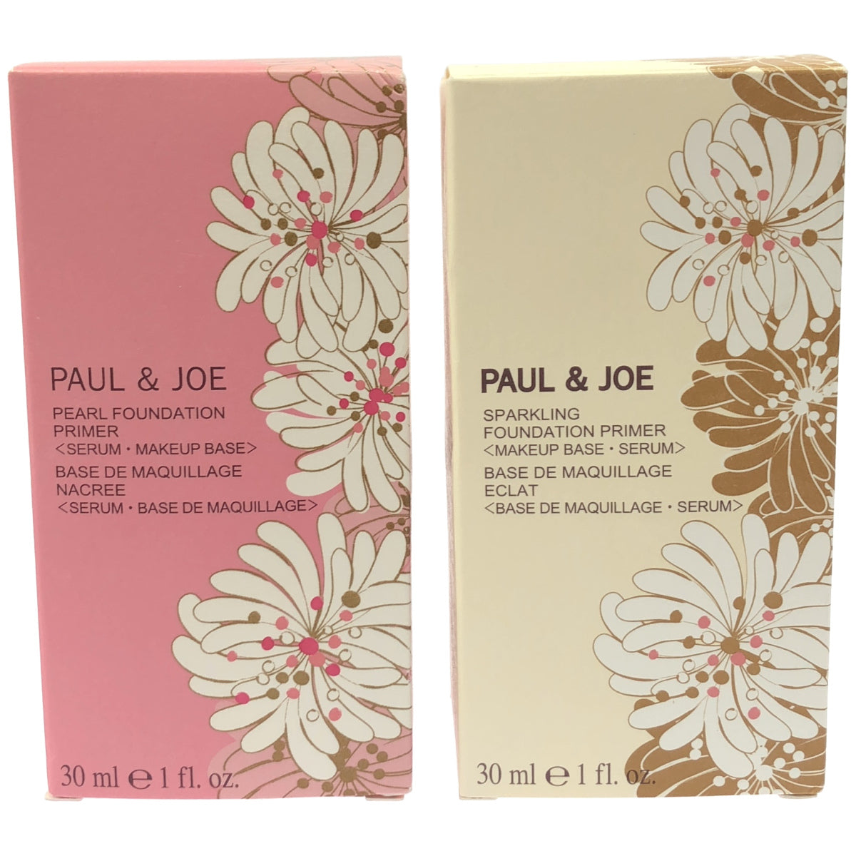 Z000 ポール & ジョー スパークリング ファンデーション プライマー 001 30ml & パールファンデーション プライマー 002 30ml 計2本セット　ラスト1点！