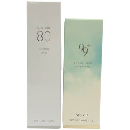 Z000 ノアビア 80 スキンローション 150mL & 99プラス フェイシァルパック 70g 2点セット　ラスト1点！