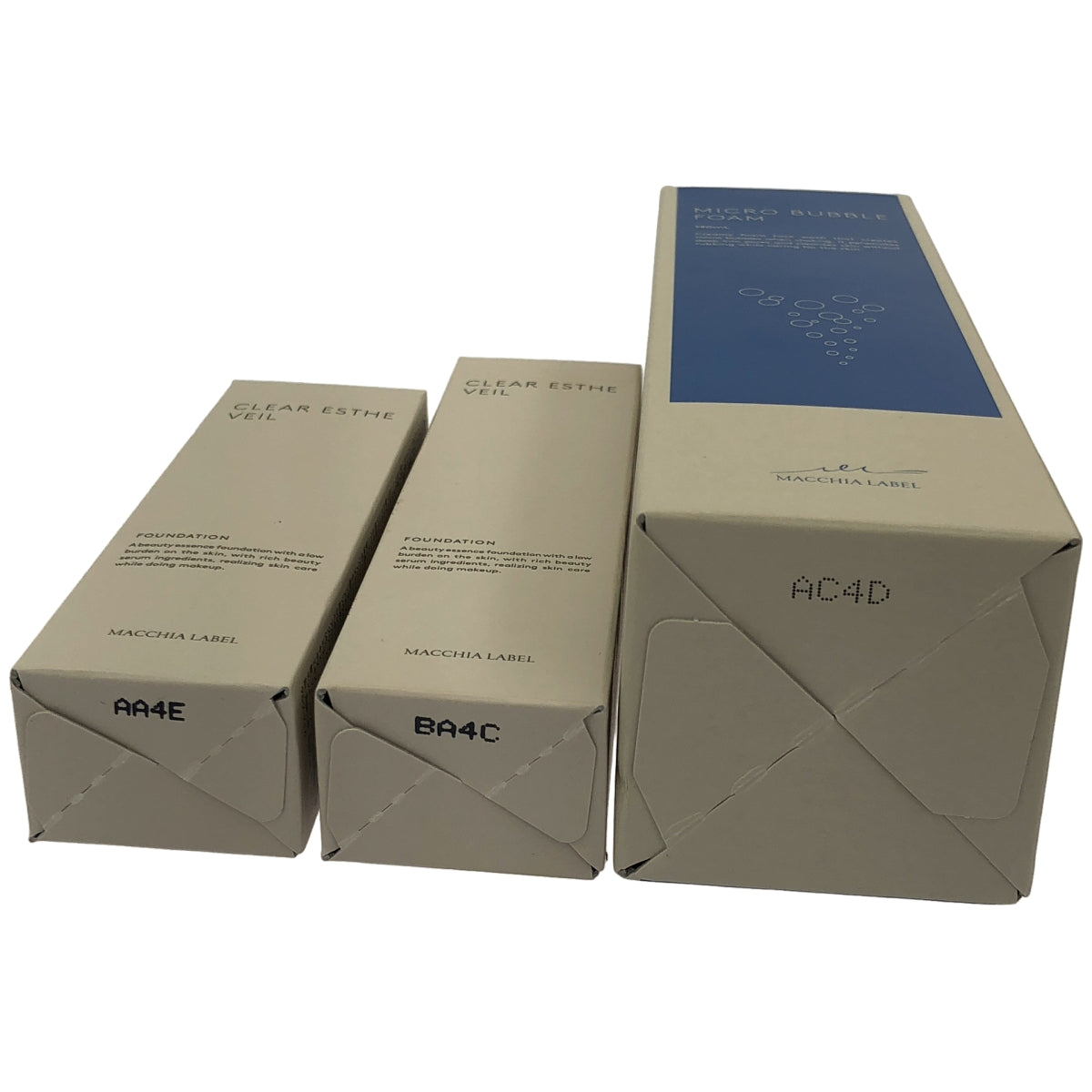 Z000 マキアレイベル マイクロバブルフォームa 140mL & 薬用クリアエステヴェール 25mL & 13mL 3個セット