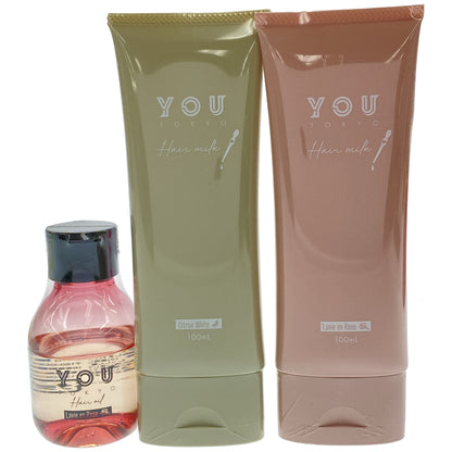 Z000 YOUTOKYO ヘアオイル 03 60mL & ヘアミルク 100mL & ヘアミルク ラヴィアンローズ 100mL 計3本セット　ラスト1点！