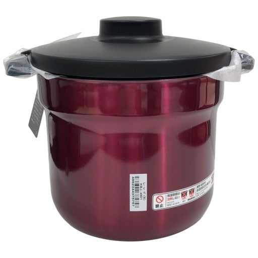 C906 D サーモス 真空保温調理器 シャトルシェフ 4.3L (4~6人用) レッド 調理鍋ふっ素コーティング加工 KBJ-4501 R