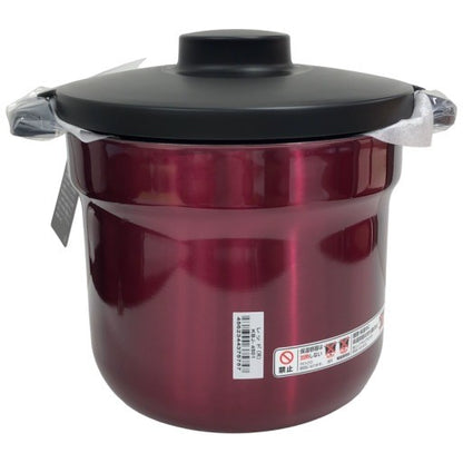 C906 D サーモス 真空保温調理器 シャトルシェフ 4.3L (4~6人用) レッド 調理鍋ふっ素コーティング加工 KBJ-4501 R