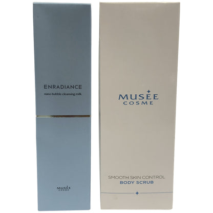 Z000 MUSEE COSME ナノバブルクレンジングミルク 160mL&スムーススキンコントロール ボディスクラブ 200g 2個セット