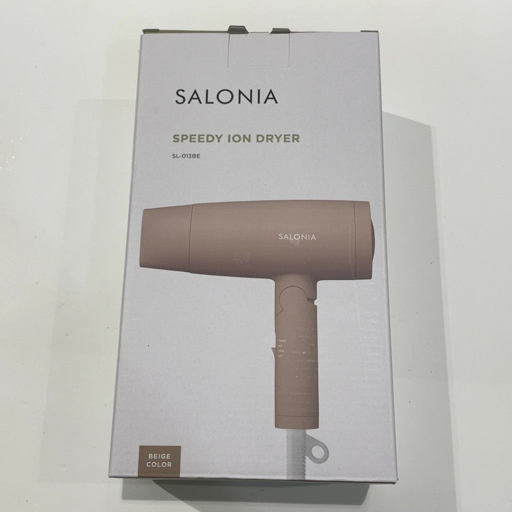 C9V2 D SALONIA サロニア スピーディーイオン ドライヤー ベージュ SL-013BE