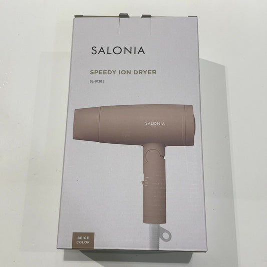 C9V2 D SALONIA サロニア スピーディーイオン ドライヤー ベージュ SL-013BE