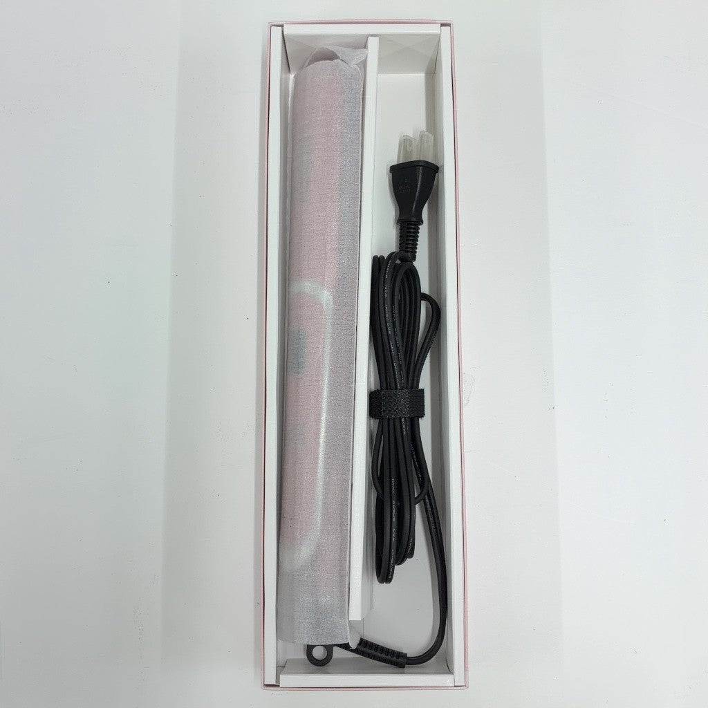 CG6B 【LEDラバー】コラーゲンヘアアイロンLV ストレートアイロン コラーゲンオイルセット LED照射 18段階の温度調節 高速加熱 60℃～230℃ 長時間キープ 海外対応 持ち運び コード式 アイロン ヘアアイロン (ピンク)