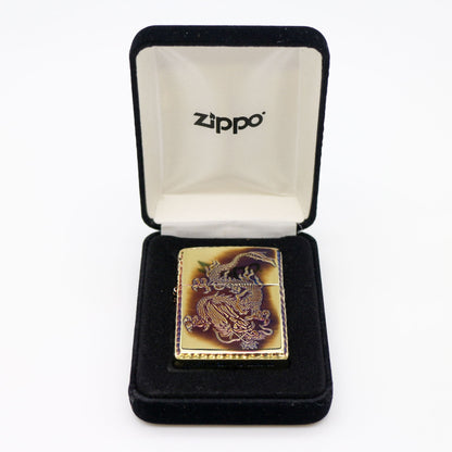 ZIPPO アーマー 唐草 ドラゴン 5面加工 ブラス
