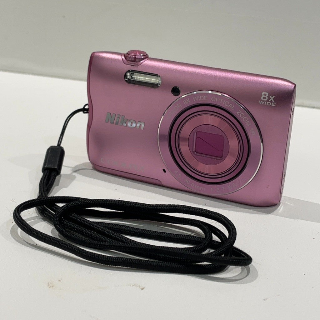 C9U4 D Nikon デジタルカメラ COOLPIX A300 光学8倍ズーム 2005万画素 ピンク A300PK