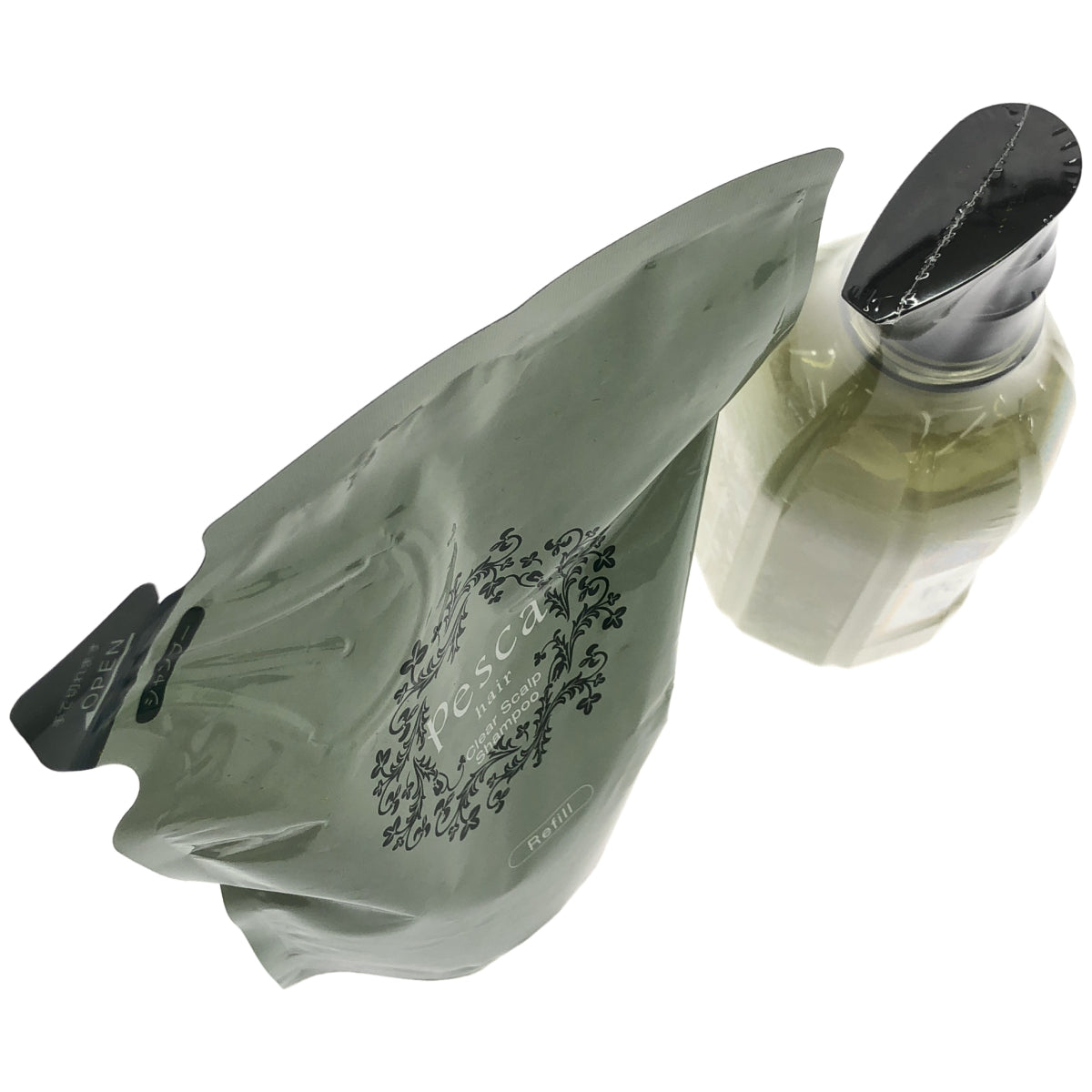 Z000 Pasca クリア スカルプ シャンプー つめかえ用 450ml & ヘアパック 500ml 計2個セット　ラスト1点！