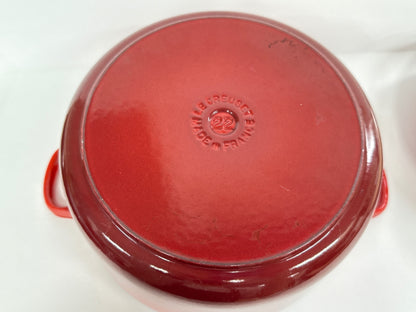 C916 D LE CREUSET ル・クルーゼ ココットロンド 22cm 両手鍋 チェリーレッド
