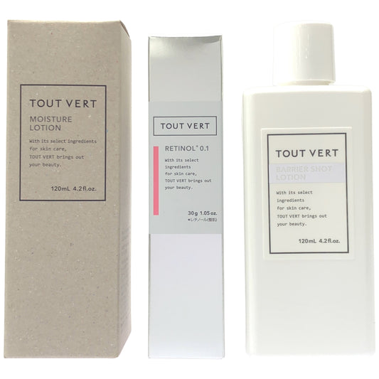 Z000 トゥヴェール 薬用モイスチャーローション 120mL & RT ショット 30g & バリアショットローション 120mL 計3個セット　ラスト1点！