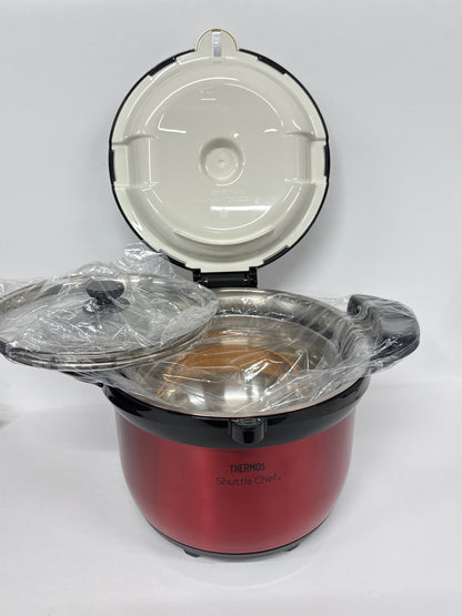 D THERMOS サーモス 真空保温調理器 シャトルシェフ KBH-3001 レッド 真空断熱構造