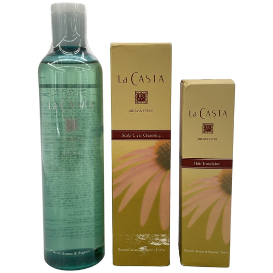 Z000 ラ・カスタ アロマエステ スキャルプ クリア クレンジング N 150ml & ヘアエマルジョン 80ml　ラスト1点！