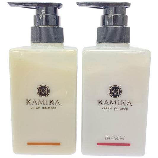 Z000 KAMIKA オールインワンクリームシャンプー RW 400g & TF 400g 計2本セット　ラスト1点！
