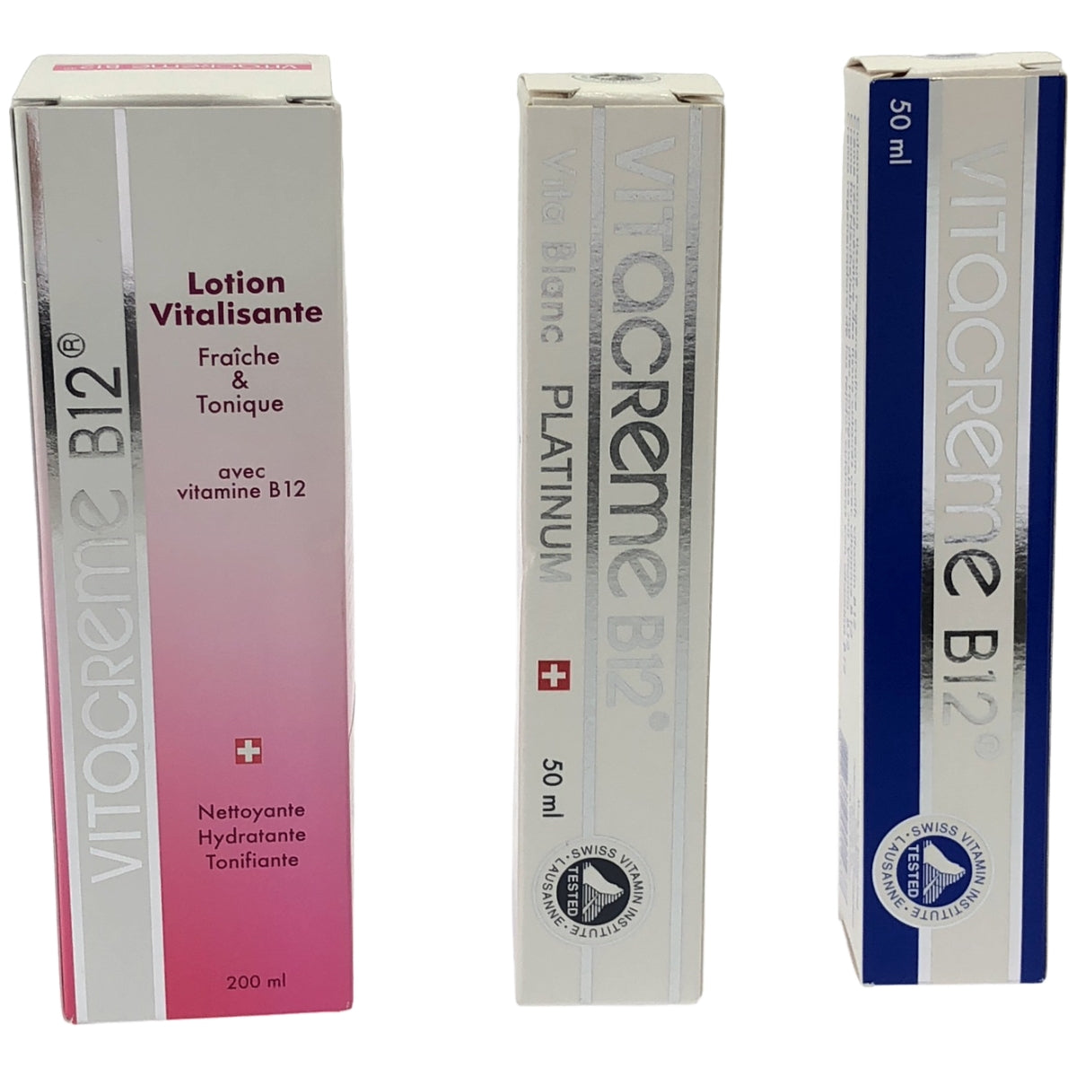 Z000 VITaCReMe B12 Bローション 200mL & ビタクリーム(クリーム) 50mL & ビタブラン プラチナム(クリーム) 50mL 3個セット