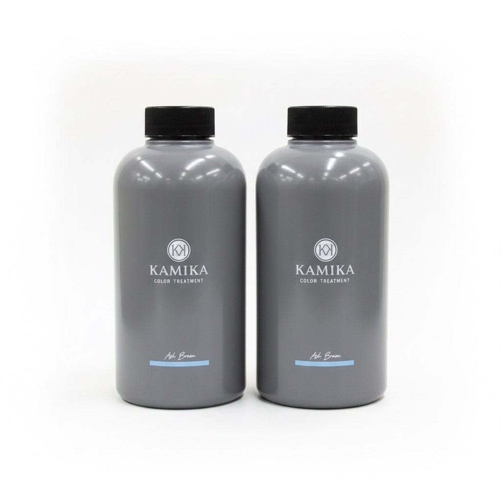 C480 KAMIKA KK 白髪染めカラートリートメントAB アッシュブラウン 350g 2個セット