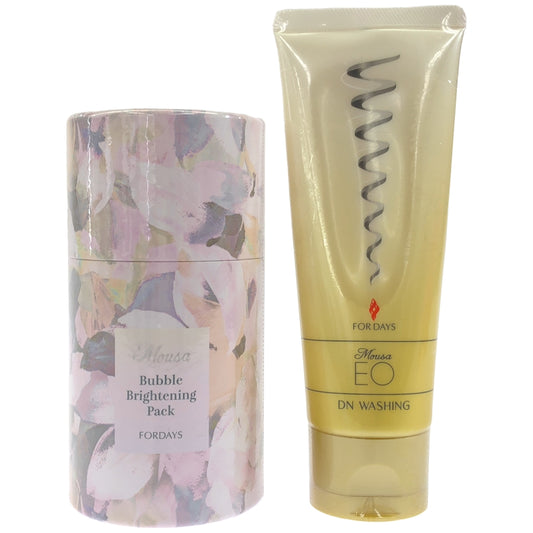 Z000 ムーサ イオ DNウォッシング W 100g & ムーサ バブル ブライトニング パック 4.5g×12本入 2個セット