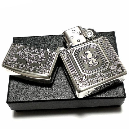 ZIPPO ジッポ― オイルライター ジッポ 深彫アーマーライオン