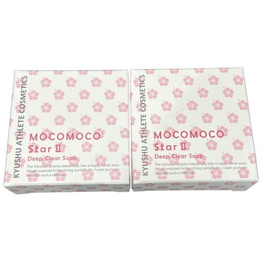 CT51 K 九州アスリート　MOCO MOCO StarⅡ( 2 ) ディープクリアソープ モコモコスター 洗顔石鹸 　45g 2個セット