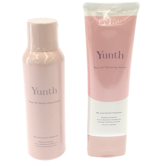 Z000 Yunth 生VC クレンジングクリーム クレンジング 120g & ホワイト クリアフォーム PVC 120g 2個セット