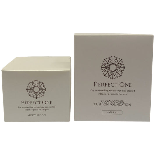 Z000 パーフェクトワン モイスチャージェル 75g & グロウ&カバークッションファンデーションa 14g 2個セット