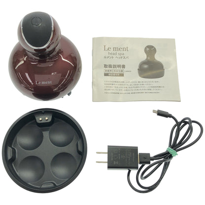 Z000 ■Le ment ルメント ヘッドスパ LM-HS01 充電式 ヘッドスパ 頭皮ケア シャンプーブラシ 頭皮ブラシ　ラスト1点！
